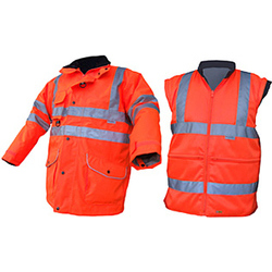 BEESWIFT ELSENER 7 IN 1 Orange High Visibility Jacket  