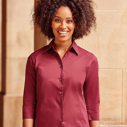 Russell Collection Lady 3/4 Sleeve Shirt