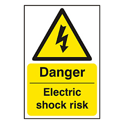 DANGER ELECTRIC SHOCK SAV(PK5)
