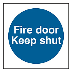 FIRE DOOR KEEP SHUT RPVC (PK5)