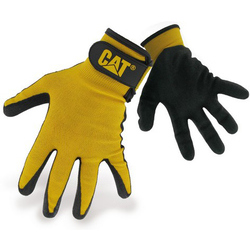 Caterpillar 17416 Nitrile Coated Nylon Shell Gloves - Black