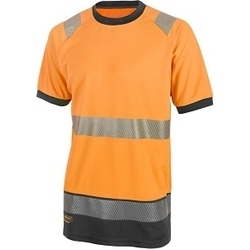 HIVIS TWO TONE SHORT SLEEVE T SHIRT OR/BLK 