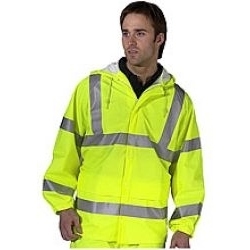 Beeswift High Visibility Super Waterproof Breathable Jacket Yellow