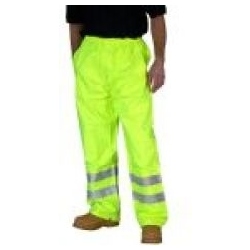 Beeswift High Visibility Super Waterproof Breathable Trousers - Saturn Yellow