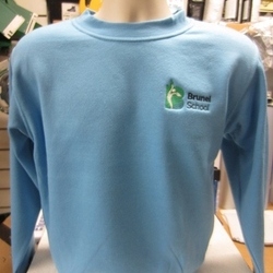 Uneek UC203 Classic Sweatshirt with Brunel School emb to flb