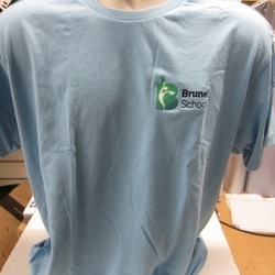 Uneek Classic T-shirt with Brunel School Logo emb to flb